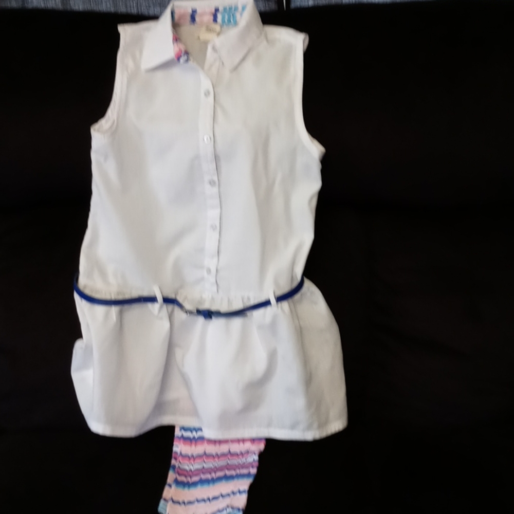 🤍💙🩷ONE STEP UP CAPRI OUTFIT W/ BELT🤍💙🩷